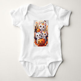 Söt Halloween-kattunge Hundhalsband - Spöklik Katt T Shirt