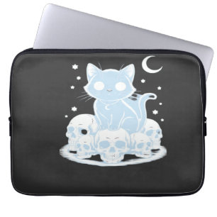 Söt Halloween Kittens Katt Gotisk Estetik Essenti Laptop Fodral