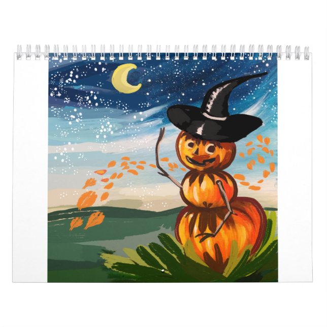 söt halloween-kostym kalender (Omslag)