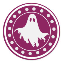 Söt Halloween kuslig spöke Orange & Vit