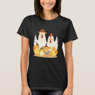 Söt Halloween-kycklingfamilj Söta kostymer för kvi T Shirt