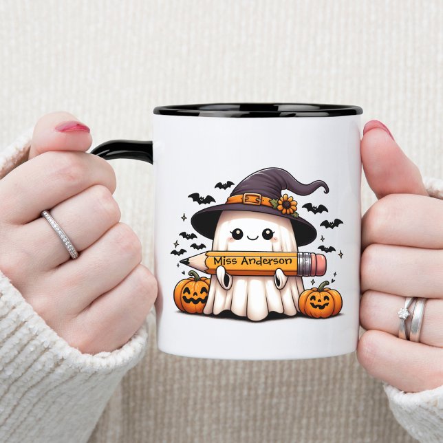 Söt Halloween-lärare Spöke  Mugg (Skapare uppladdad)