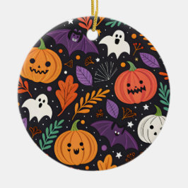 Söt Halloween magisk mönster Julgransprydnad Keramik