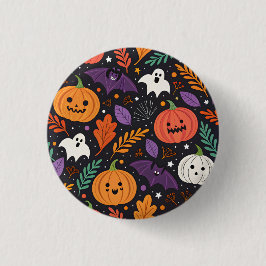 Söt Halloween magisk mönster Knapp