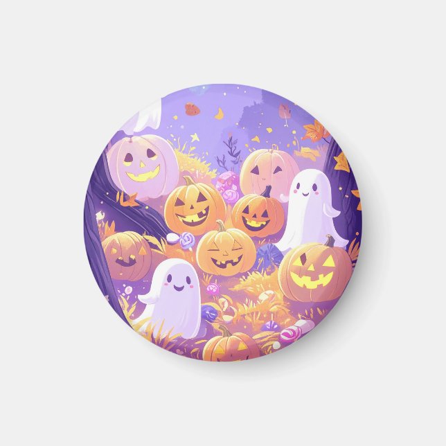  Söt Halloween  Magnet (Framsidan)