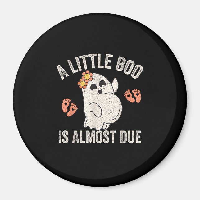 Söt Halloween-meddelande om graviditet Magnet (Framsidan)