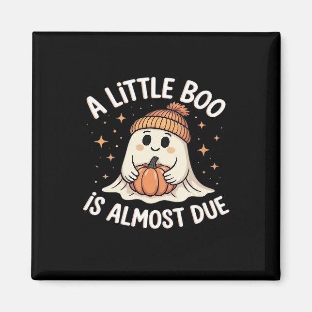 Söt Halloween-meddelande om graviditet Magnet (Framsidan)
