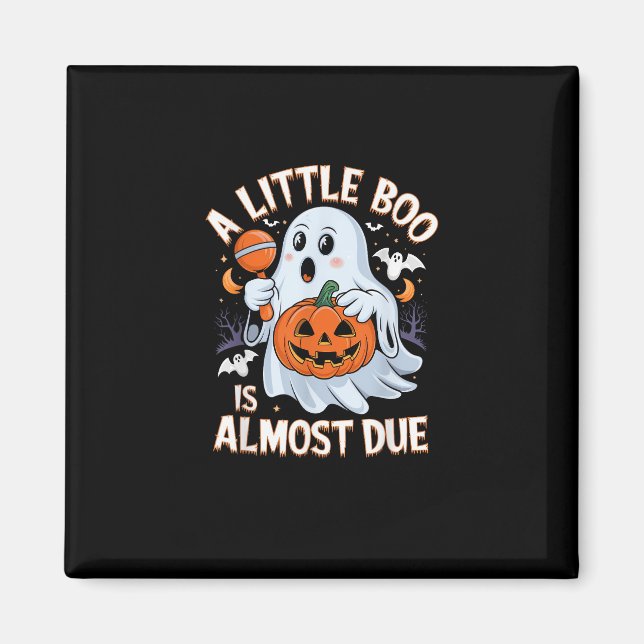 Söt Halloween-meddelande om graviditet Magnet (Framsidan)