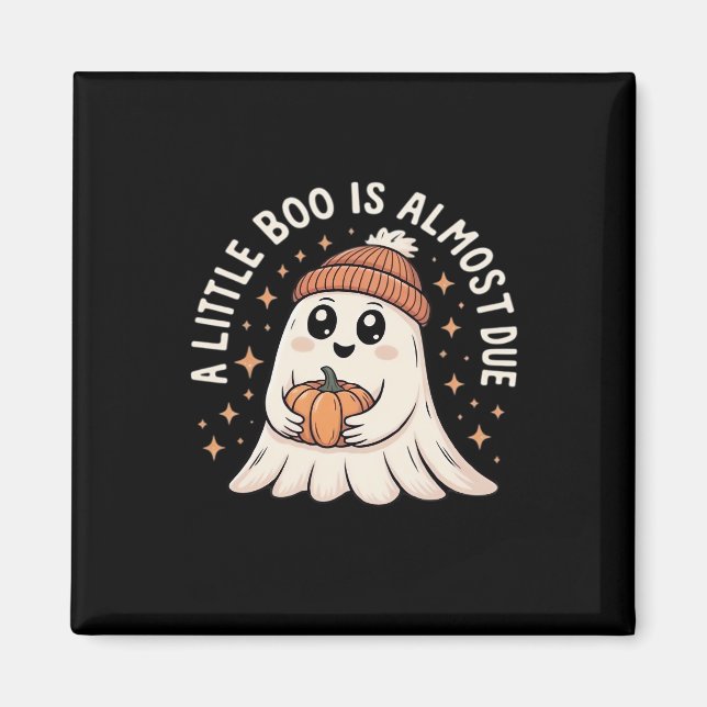 Söt Halloween-meddelande om graviditet Magnet (Framsidan)