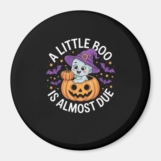 Söt Halloween-meddelande om graviditet Magnet (Framsidan)