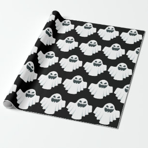 Söt Halloween-mönster Spöke Inpackningspapper Presentpapper