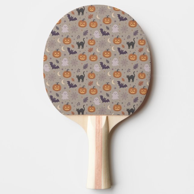 Söt Halloween-mönsterad  Pingisracket (Framsidan)