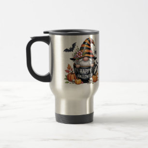 Söt Halloween-mugg med tomte i kaffekopp Glad