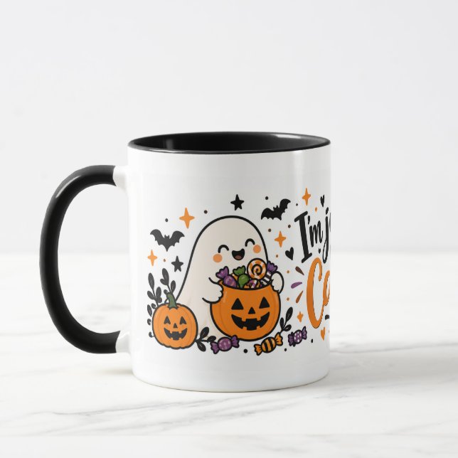 Söt Halloween-mugg – mysig kuslig kaffekopp (Vänster)