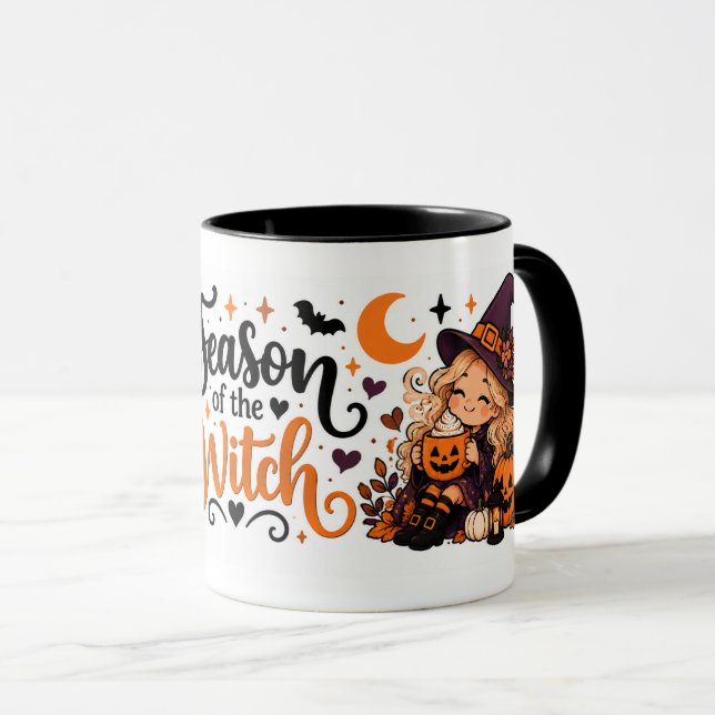 Söt Halloween-mugg – mysig kuslig kaffekopp (Framsida höger)