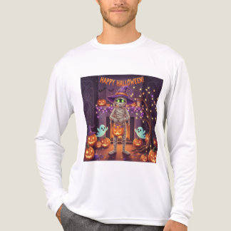 Söt Halloween-mumie och spöken Långärmad T Shirt