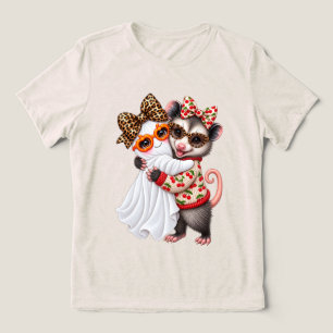 Söt Halloween-opossum Spöke Höst Pumpa T Shirt
