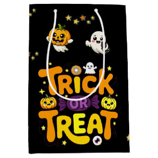 Söt Halloween påse för godis till barn som söker g