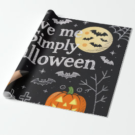 Söt Halloween-presentinslagning Presentpapper