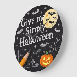 Söt Halloween-presentinslagning Stor Klocka