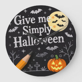 Söt Halloween-presentinslagning Stor Klocka