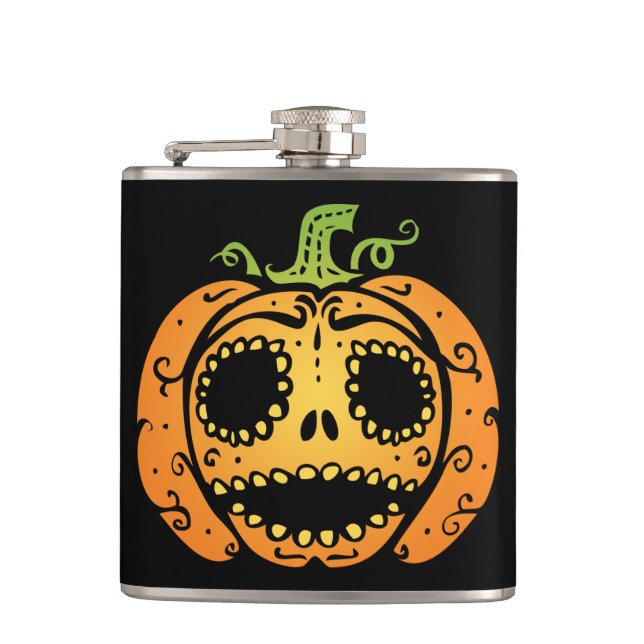 Söt Halloween-pumpa ansikte Fickplunta (Framsidan)