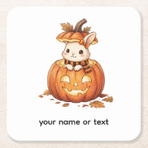 Söt Halloween-pumpa-kanin - Mysig höstkanin Ar