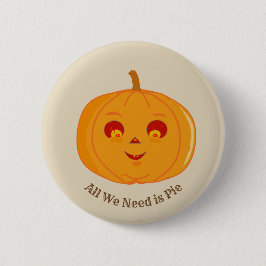 Söt Halloween-pumpa Knapp