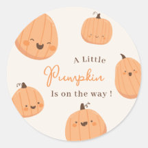Söt Halloween-pumpa Könsneutrala Babyshower