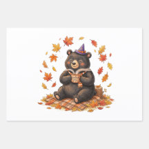 Söt Halloween Pumpa Krydd Björn Mysig Höst T-Shirt