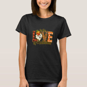 Söt Halloween-pumpa Leopard Kärlek Halloween Spöke T Shirt