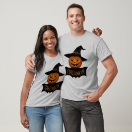 Söt Halloween-pumpa Matchande Par T Shirt