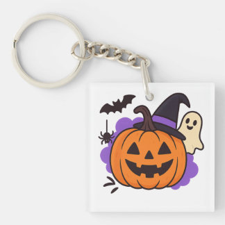 Söt Halloween-pumpa med häxhatt – Spöke & Fladderm