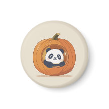 Söt Halloween-pumpa Panda