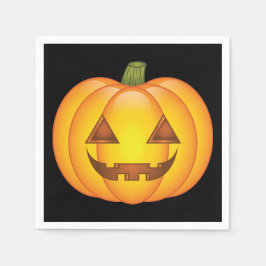 Söt Halloween-pumpa serieillustration Pappersservett