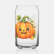 Söt Halloween-pumpaglas för drinkar  | Whimsy
