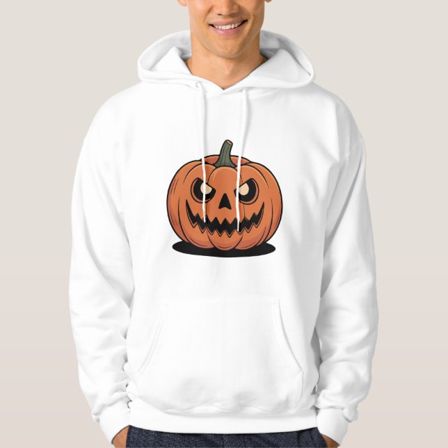 Söt Halloween-pumpagrafik hoodie (Framsida)