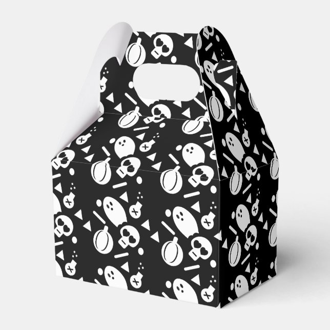 Söt Halloween skallekonfetti pumpa spöke Presentaskar (Framsidan Sidan)