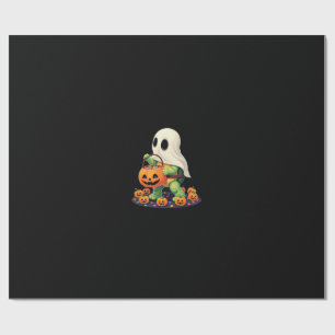 Söt Halloween Sköldpadda Spöke med Godis (2) Presentpapper