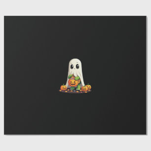 Söt Halloween Sköldpadda Spöke med Godis (6) Presentpapper