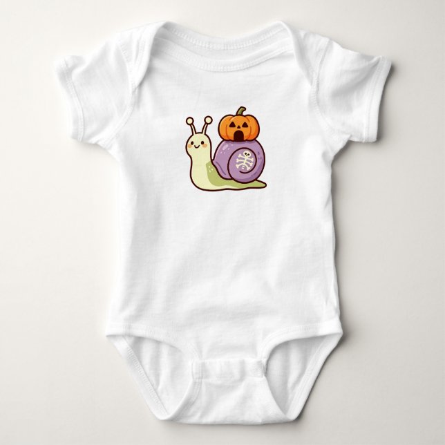 Söt Halloween-snäcka T Shirt (Framsida)
