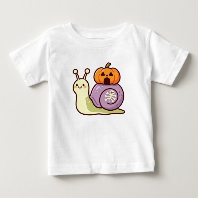 Söt Halloween-snäcka T Shirt (Framsida)