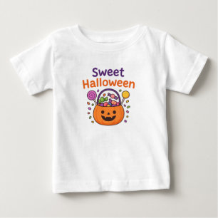 Söt Halloween Söt Design för godis hink T Shirt