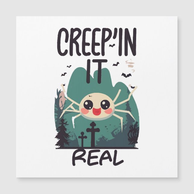 Söt Halloween Spindel Puns (Framsida)