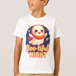Söt halloween-spök-natt t-shirt-design t shirt