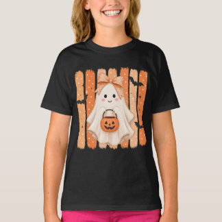 Söt Halloween-spök-t-shirt för flickor T Shirt