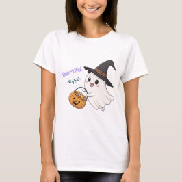 Söt Halloween-spök-T-shirt för kvinnor T Shirt