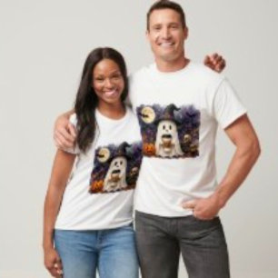 Söt Halloween-spök-T-shirt Läskig pumpa & Må T Shirt