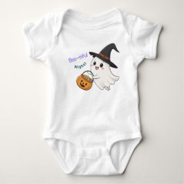 Söt halloween-spökbaby-bodysuit t shirt