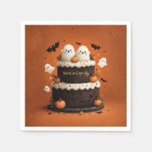 Söt Halloween-spökbakelse En liten Boo
